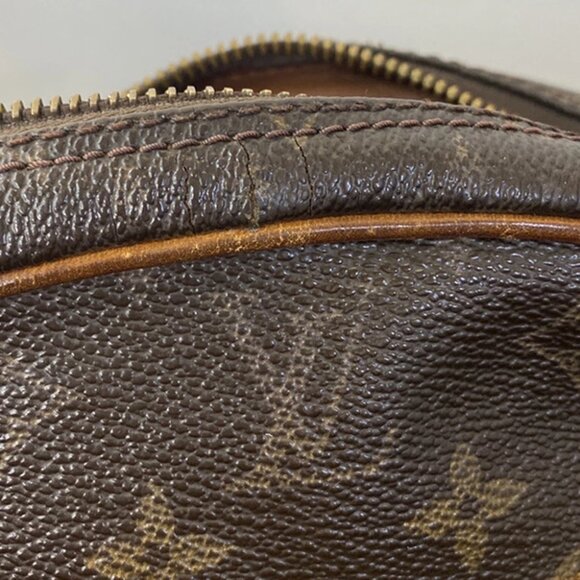 LOUIS VUITTON Senlis Shoulder Bag Monogram Leather Brown France M51222 67YH028 - Picture 5 of 16